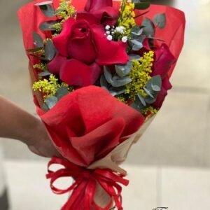 Mini Romântico Rosas Trabalhadas