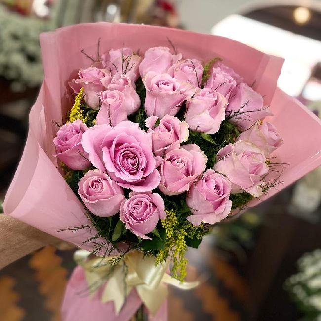 Ramalhete de Rosas Cor de Rosa